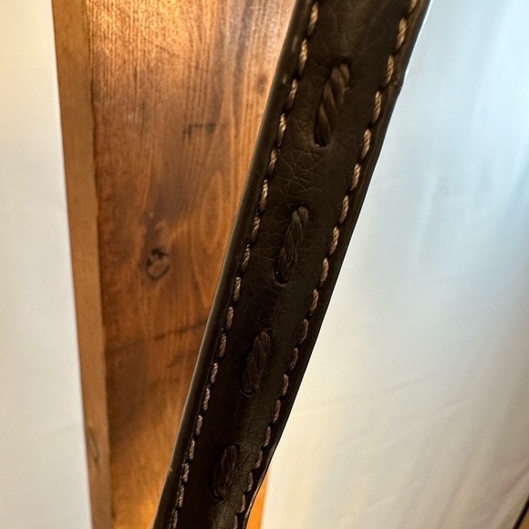 The SAK Brown Tan Basket Weave Clasp Rhinestones Bows Chic Evening Shoulder Bag - Picture 10 of 11